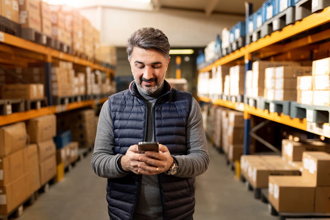 businessman with phone